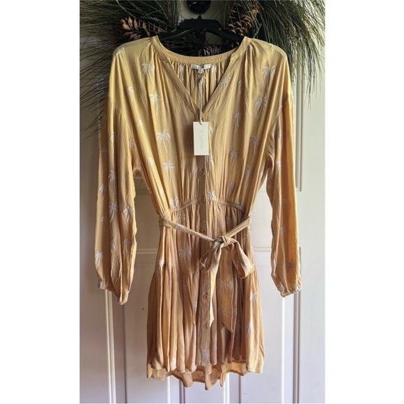 Z Supply Women’s easy to love palm tree dress size xsmall new with tags - Picture 2 of 16